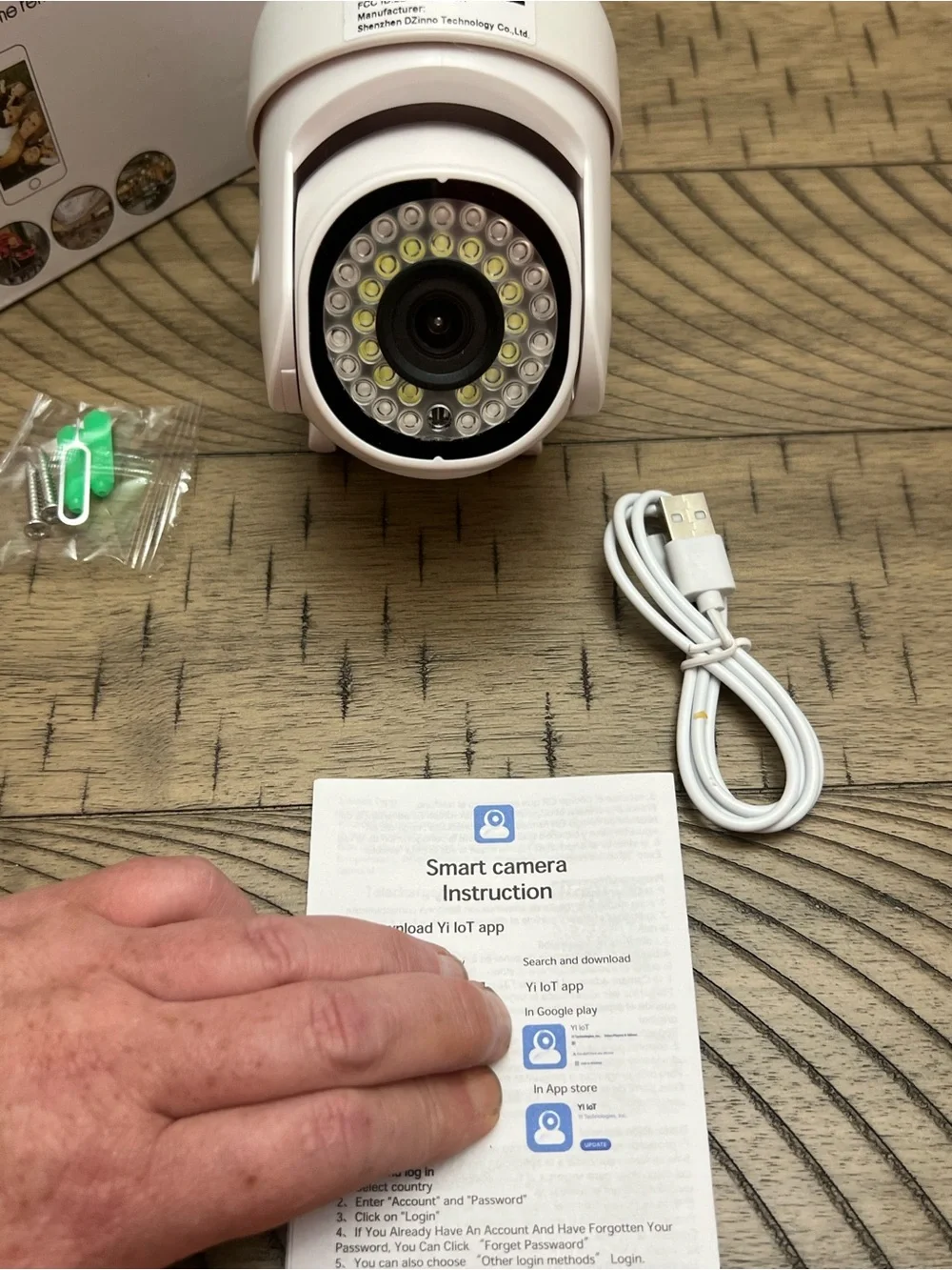 WiFi Smart Camera - White - Wireless Remote Viewing